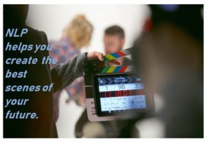 Scene being directed copy says NLP helps you create the best scenes of your future